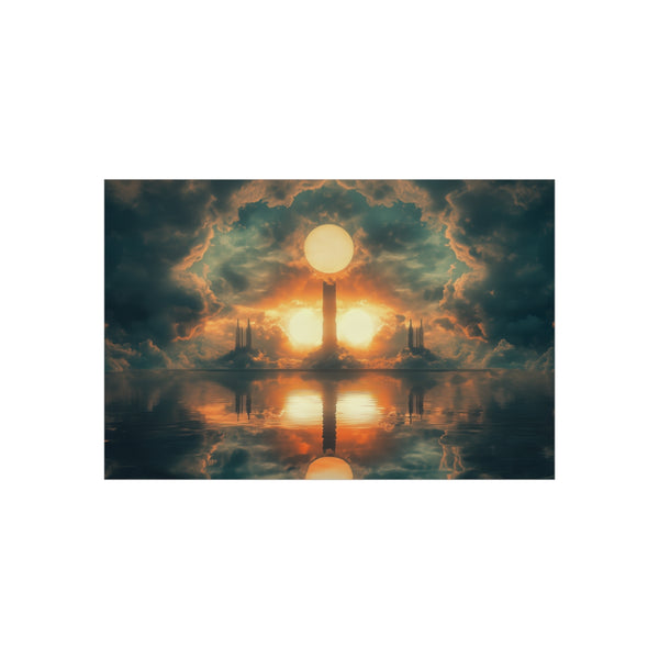 Mirrored Sky Two Suns Poster