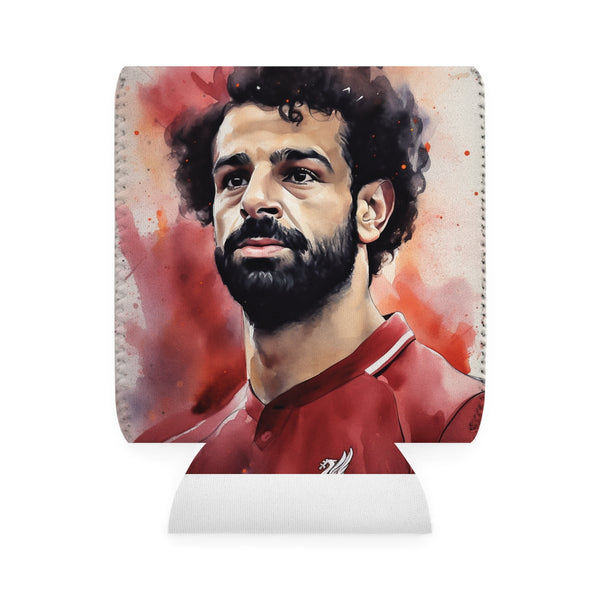 Mo Salah Liverpool Watercolor Can Cooler.