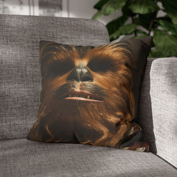 Wookiee Galaxy Naptime Square Cushion Cover (40 × 40 cm) - Product in Use