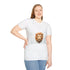 Geometric Prism Lion Head Abstract Graphic Unisex Softstyle T-Shirt - Product in Use