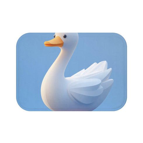 "Modern Cartoon Profile Bath Mat"
