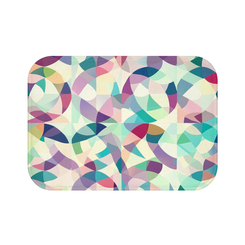"Modern Geometrics Bath Mat"