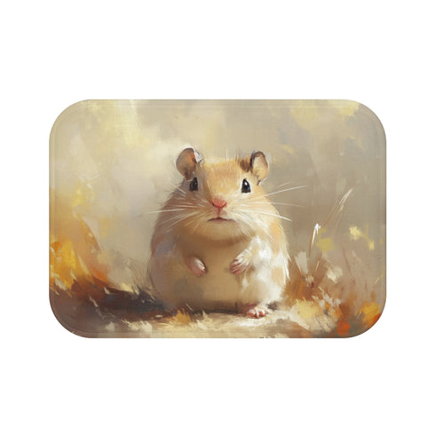 "Mongolian Gerbil Cute Bath Mat"