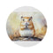 "Mongolian Gerbil Cutie Round Rug"