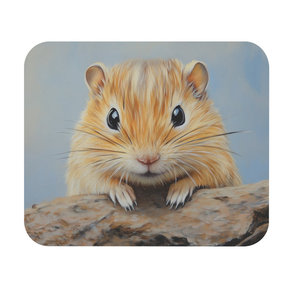Mongolian Gerbil Painted Mouse Pad Cute and Colorful Design