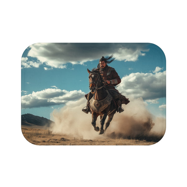 Mongolian Horse Warrior Bath Mat