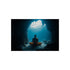 Monk Meditating in Underwater Cave