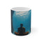 Monk Meditating Underwater Cave Mug