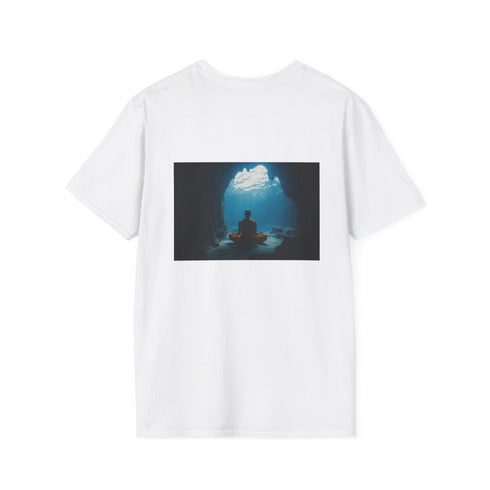 Monk Meditating Underwater Cave T-shirt