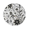 "Monochrome Chic Round Rug"