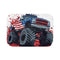 "Monster Truck Madness Bath Mat"