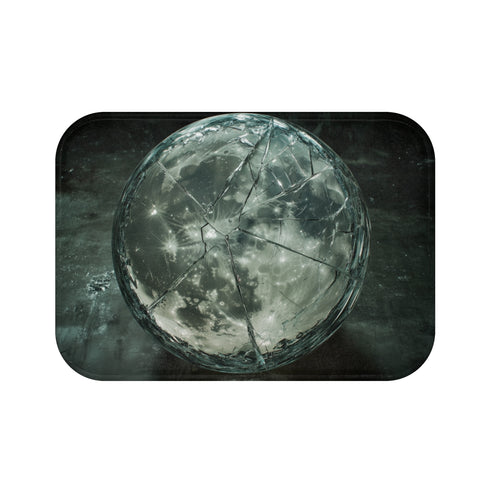 Moon Shattered Glass Bath Mat