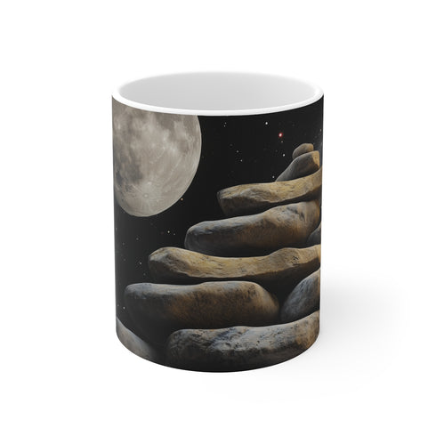 Moon Staircase Floating Rocks Mug