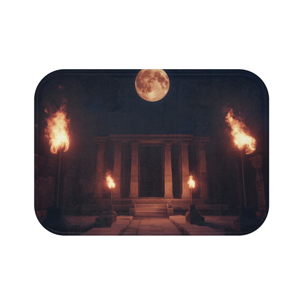 Moonlight Temple Bath Mat Design