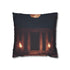 Moonlight Temple with Levitating Torches (Edition IV) — 40×40 Cushion Cover — Front 40×40 cm Square Cushion View