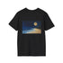Moonlit Beach Night Tee: Full Moon Party Painting
