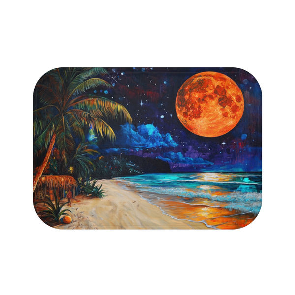Moonlit Beach Party Bath Mat