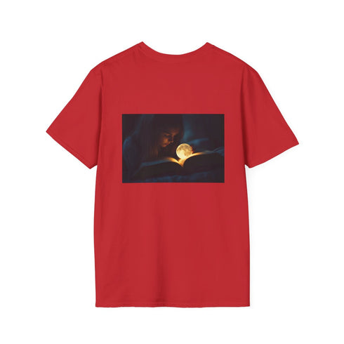 Moonlit Book Fantasy T-Shirt Design