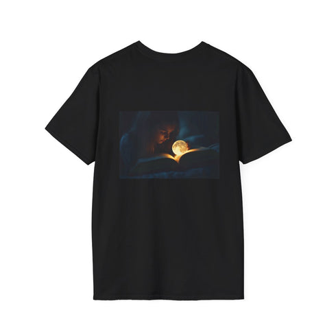 Moonlit Book Fantasy T-Shirt Design