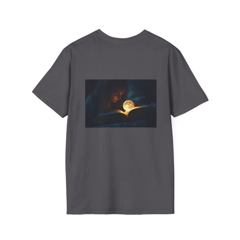 Moonlit Book Fantasy T-Shirt Design
