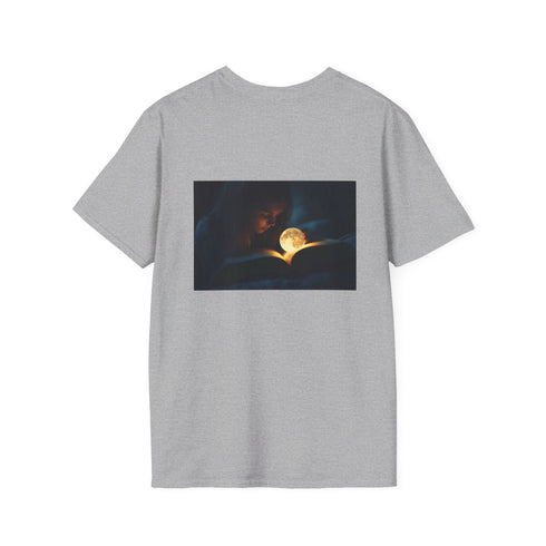 Moonlit Book Fantasy T-Shirt Design