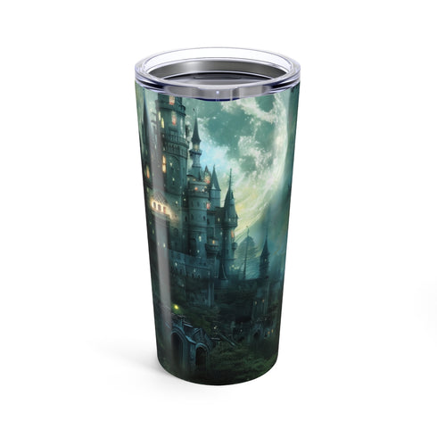 Moonlit Forest Castle Drinking Bottle