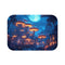 Moonlit Giant Mushroom City Bath Mat