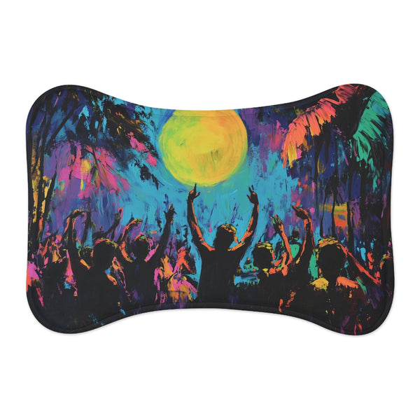 "Moonlit Neon Pet Mat"