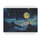 Moonlit Starry Night Mouse Pad
