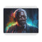 Morgan Freeman Neon Watercolor Mousepad