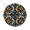 "Mosaic Marvel Round Rug: Artisan Tile Elegance"