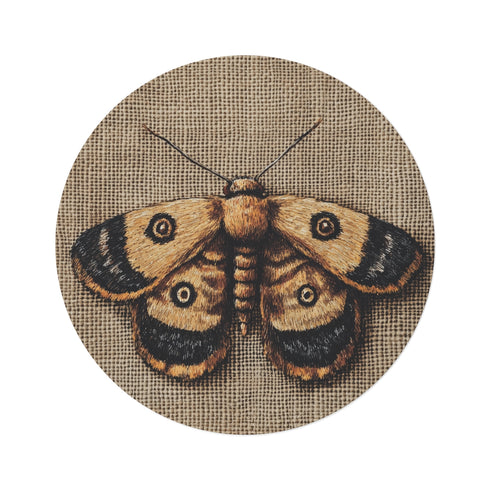 "Moth Magic Round Rug"