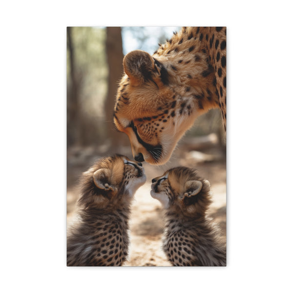 "Mother Cheetah Reunited with Cubs"