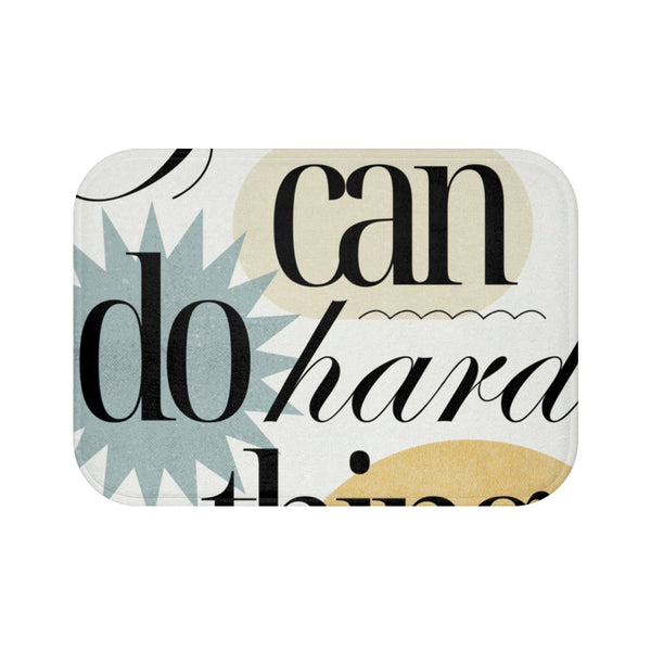 "Motivational Typographic Bath Mat"