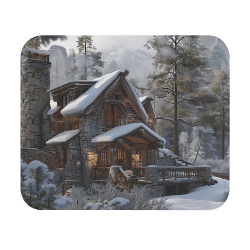 Mountain Cabin Escape Mouse Pad