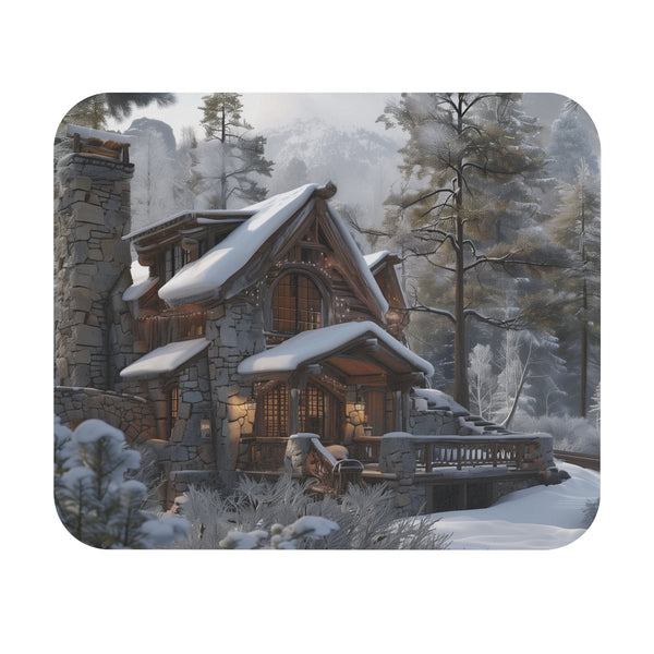 Mountain Cabin Escape Mouse Pad