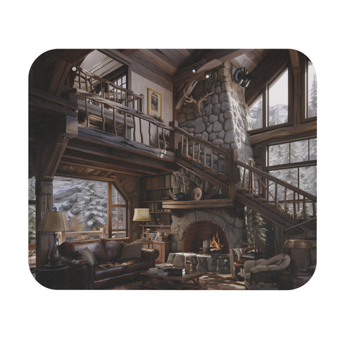 Mountain Cabin Retreat Mouse Pad