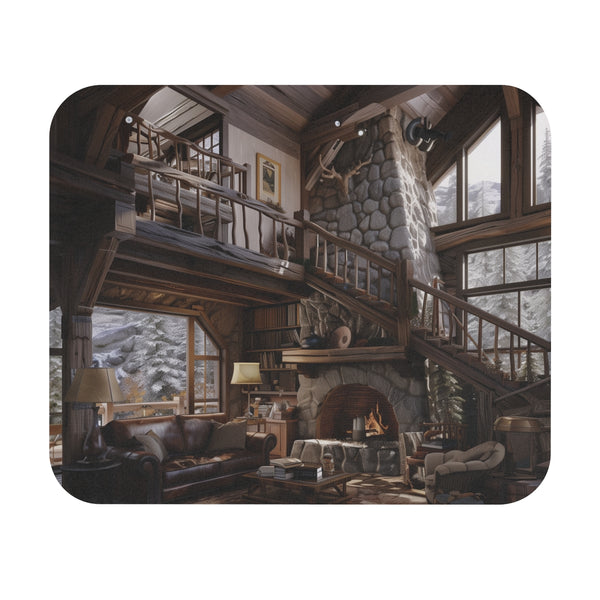 Mountain Cabin Retreat Mouse Pad