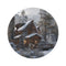 "Mountain Cabin Retreat Round Rug"