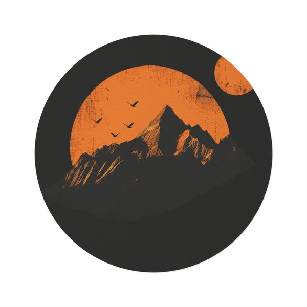 "Mountain Dreams Round Rug"