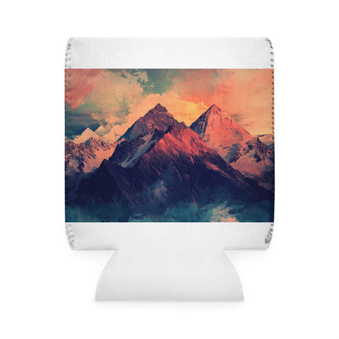 Mountain Grunge Abstract Can Cooler