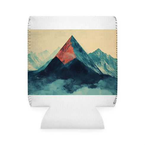 Mountain Grunge Abstract Cooler Sleeve
