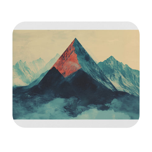 Mountain Grunge Abstract Mouse Pad