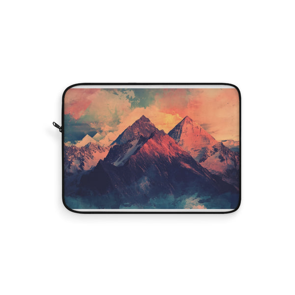 "Mountain Grunge Geometric Laptop Sleeve"