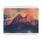Mountain Grunge Geometric Mouse Pad