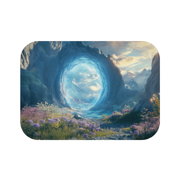 Mountain Portal Bath Mat Universe