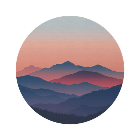 "Mountain Vista Round Rug"