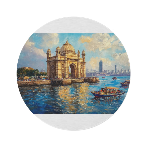 "Mumbai Majesty Round Rug"
