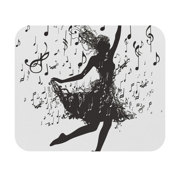 Musical Dance Silhouette Mouse Pad