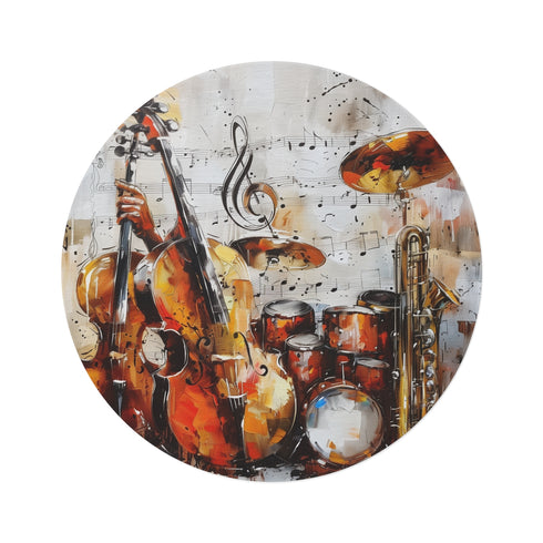 "Musical Harmony Round Rug"